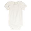 Kortermet body med broderi anglaise 