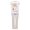 Pyjamas sett bamse Rosa-hvit