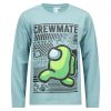 Pyjamas set Crewmate Petrol/gråmelert