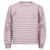 Genser med striper Lilla-offwhite