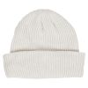 Ribbestrikket lue barn Offwhite