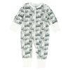 Pyjamas i ull bambus Offwhite-grå