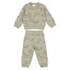 Joggedress med dinosaur print Grønn