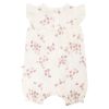 Hel drakt med volang og print Offwhite