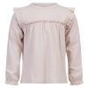 Topp med volanger Beige
