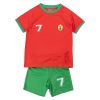 Fotballsett 2delt Portugal rød-grønn