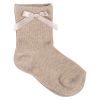 Sokker 2pk sløyfe Hvit-beige