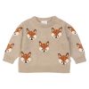 Strikkegenser rev Beige