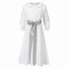 Kids Clothing Luciaskjortel til gutt i bomull med satengbånd hvit