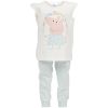Peppa Gris Pyjamas sett hvit-blå