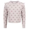 Kids Clothing Aurora genser med rysjekant grålilla
