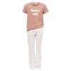 Leah pyjamas sett gammelrosa.