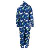 Dino jumpsuit blå.