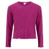 Ribbestrikket genser cropped Mira