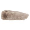 Cozy tøffel med hælkappe Mørk beige