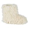 Snøboots fluffy vinter Beige