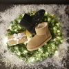 Vinterboots med saueskinnsfor Benita Sort
