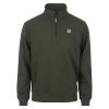 Glyn genser med half zip Grønn