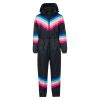 Skidress med hette Val di fiemme Sort
