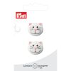 Knapper katt 2pk hvit