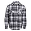 Denim & Casual Hawk Flanellskjorte marine