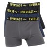 Everlast 3-pk boxer sort, blå og grå