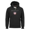 Gant Shield Hoodie hettegenser sort