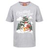 Crazy Christmas t-shirt grå.