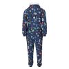 Crazy Christmas Snowflake jumpsuit blå.