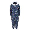 Crazy Christmas Snowflake jumpsuit blå.