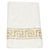 Voksduk Damask med bord Hvit-gull
