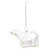 Glassdekor isbjørn Icebear Hvit