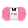 Pelz garnnøste neonrosa