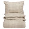 Flanell sengesett 200x220 Storm Beige