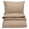Brown cover with white stripes