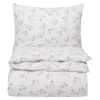 Krepp sengesett 140x200 Milla Hvit-rosa