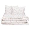 Krepp sengesett 200x220 Milla Hvit-rosa
