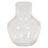 Vase i glass Floral 8,5x11cm Klar