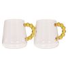 Krus med hank 2pk Pearls Amber
