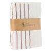Sengesett glatt Natur 140x200 Hvit-brun