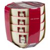 Skåler 4pk Hygge Rød-hvit