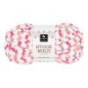 Hygge Multi 100gr garnnøste 6404 - Oransje/rød/grå dots