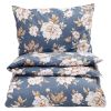 Sengesett Glatt Classic Peonie 140x220 Blå-hvit
