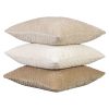 Putetrekk Monokrom Velour 45x45 Lys beige