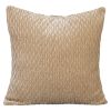 Putetrekk Monokrom Velour 45x45 Mørk beige