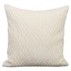 Putetrekk Monokrom Velour 45x45 Offwhite