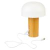 Lampe oppladbar Mushroom Hvit-natur