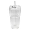 Glass med lokk og sugerør 300ml Ice Original