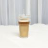 Glass med lokk og sugerør 300ml Ice Original