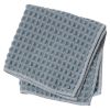 Hverdag vaffel microfiber kjøkkenklut mellomblå